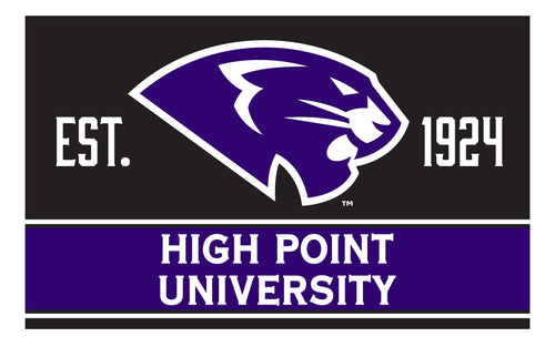 High Point University Wood sign with frame Officially Licensed Collegiate Product