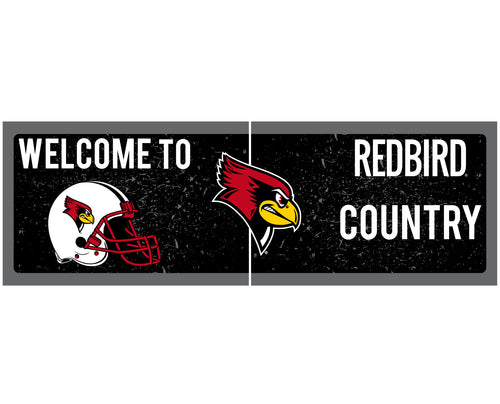 Illinois State Redbirds Wood sign with frame Officially Licensed Collegiate Product 