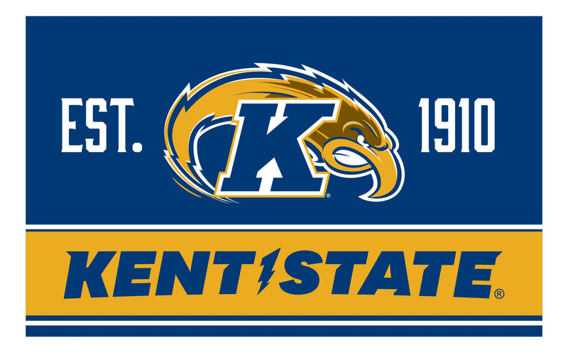Kent State University Wood sign with frame Officially Licensed Collegiate Product