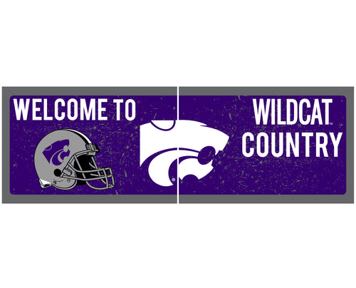 Kansas State Wildcats Wood sign with frame Officially Licensed Collegiate Product 