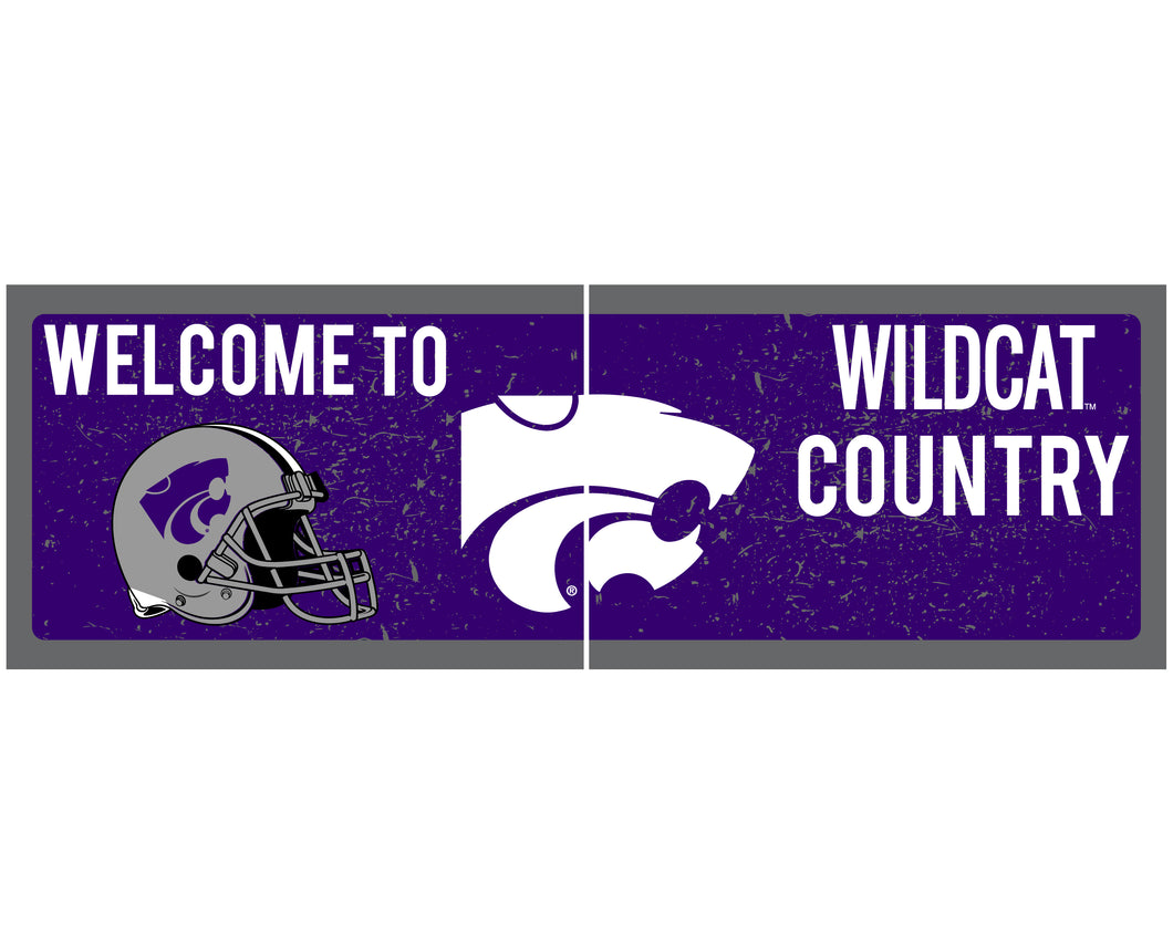 Kansas State Wildcats Wood sign with frame Officially Licensed Collegiate Product 
