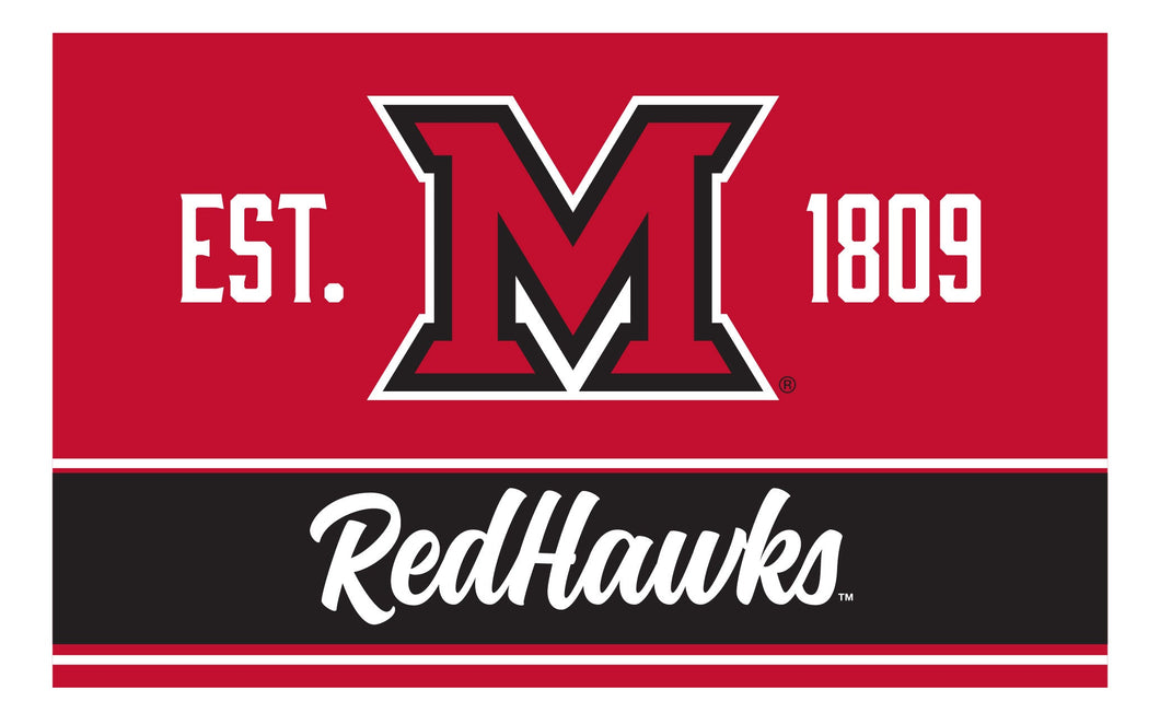Miami of Ohio Wood sign with frame Officially Licensed Collegiate Product