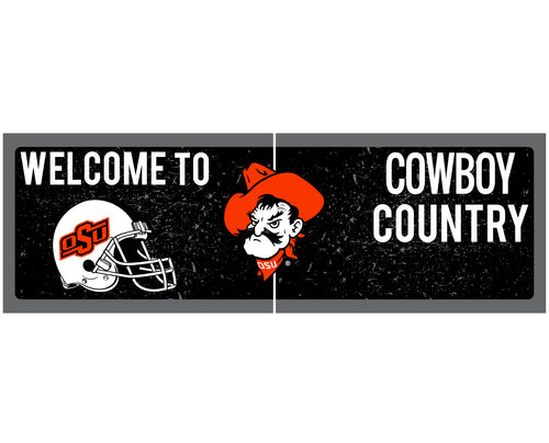 Oklahoma State Cowboys Wood sign with frame Officially Licensed Collegiate Product 