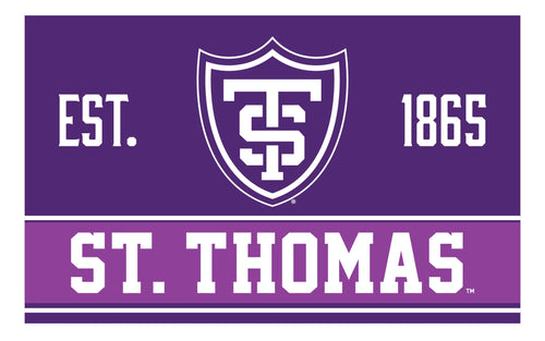 University of St. Thomas Wood sign with frame Officially Licensed Collegiate Product