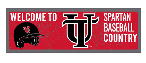 University of Tampa Spartans Wood Sign with Frame Baseball