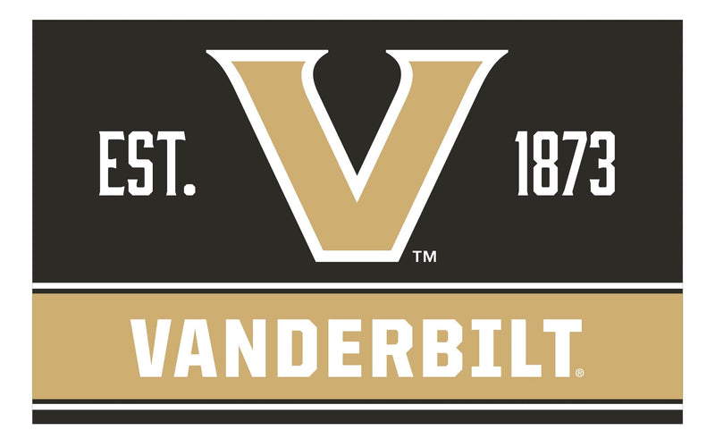 Vanderbilt University Wood sign with frame Officially Licensed Collegiate Product