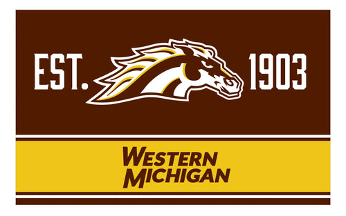 Western Michigan University Wood sign with frame Officially Licensed Collegiate Product