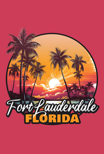 Fort Lauderdale Florida Design A Souvenir Wood sign with frame 5x7 
