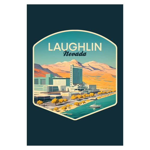 Laughlin Nevada Design A Souvenir Wood sign with frame 5x7