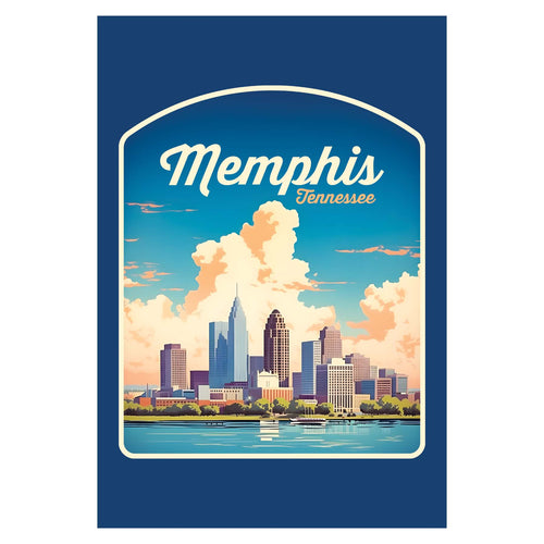 Memphis Tennessee Design A Souvenir Wood sign with frame 5x7