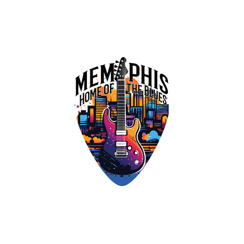 Memphis Tennessee Design B Souvenir Wood sign with frame 5x7