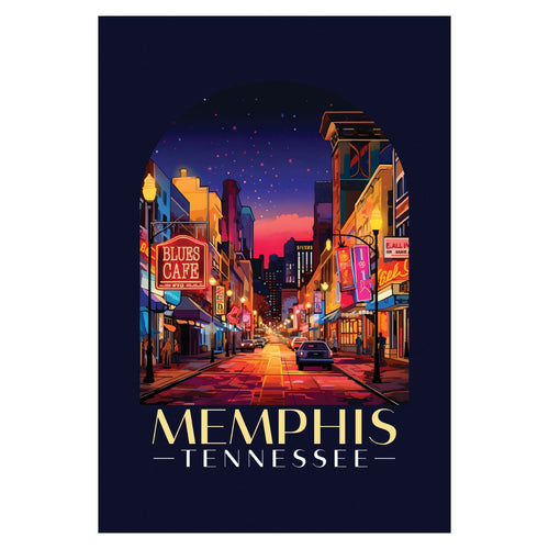 Memphis Tennessee Design C Souvenir Wood sign with frame 5x7