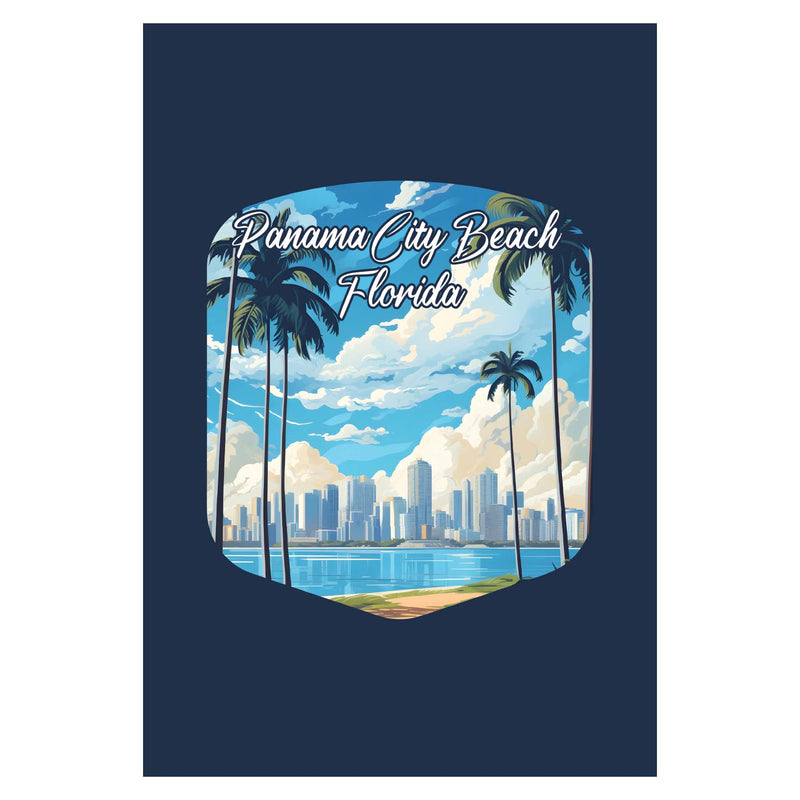 Panama City Beach Florida Design B Souvenir Wood sign with frame 5x7 