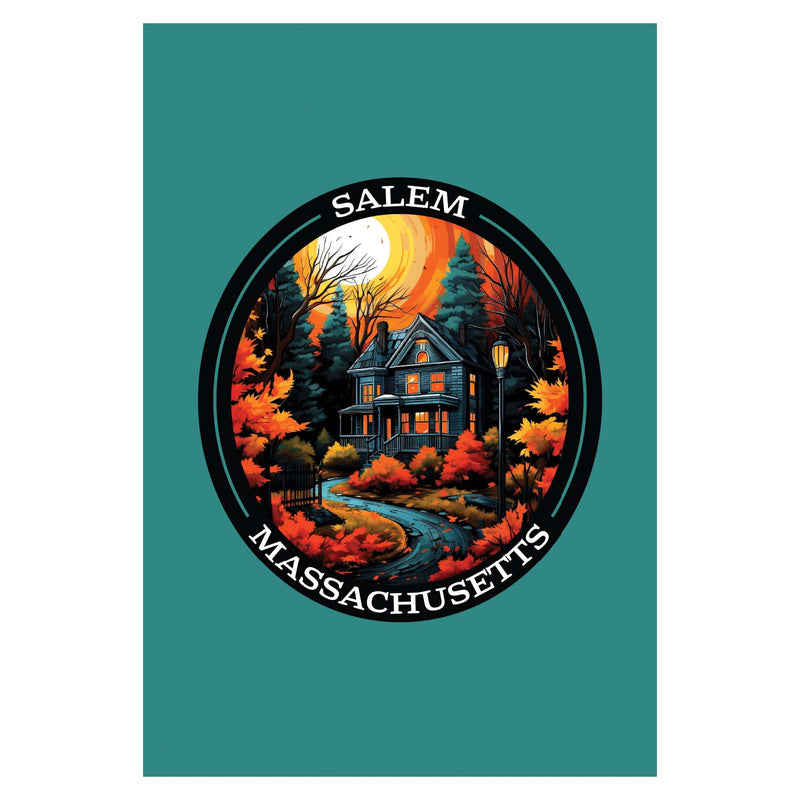 Salem Massachussettes Design B Souvenir Wood sign with frame 5x7 