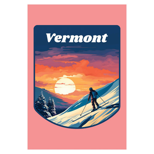 Vermont Design B Souvenir Wood sign with frame 5x7 