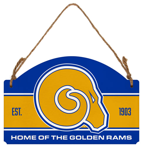 Albany State University Flat Wood Sign with Hanging String - Officially Licensed Collegiate Product 