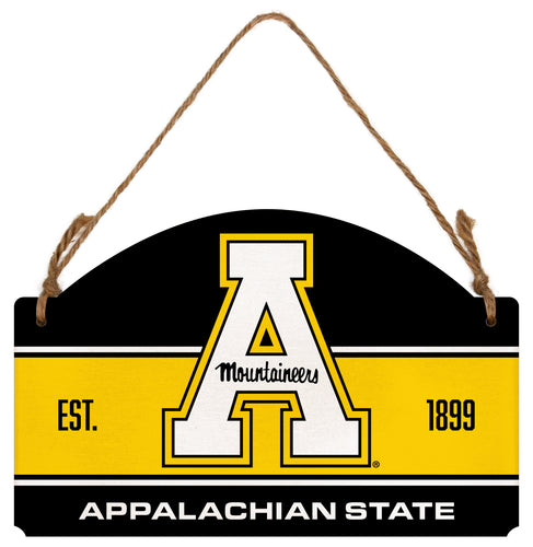 Appalachian State Flat Wood Sign with Hanging String - Officially Licensed Collegiate Product 