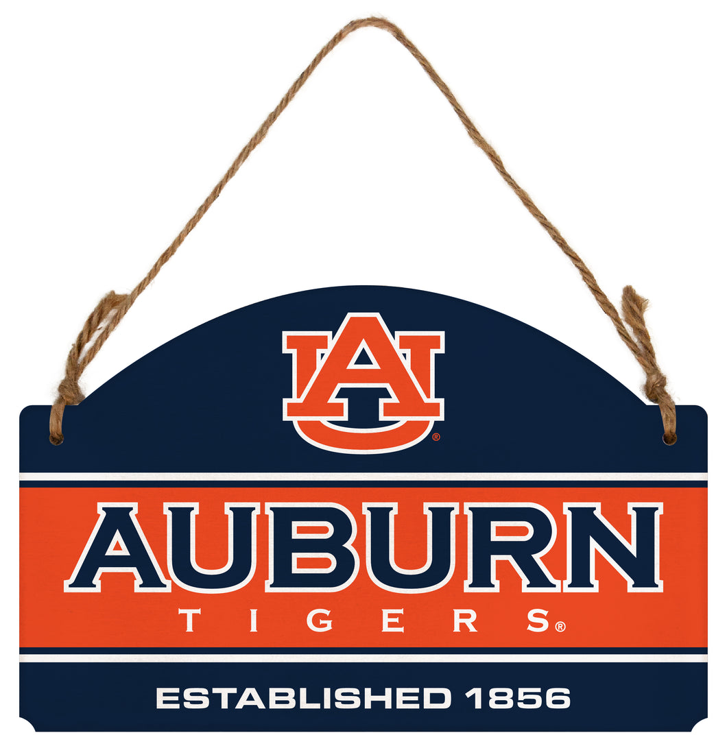 Auburn Tigers Flat Wood Sign with Hanging String - Officially Licensed Collegiate Product 