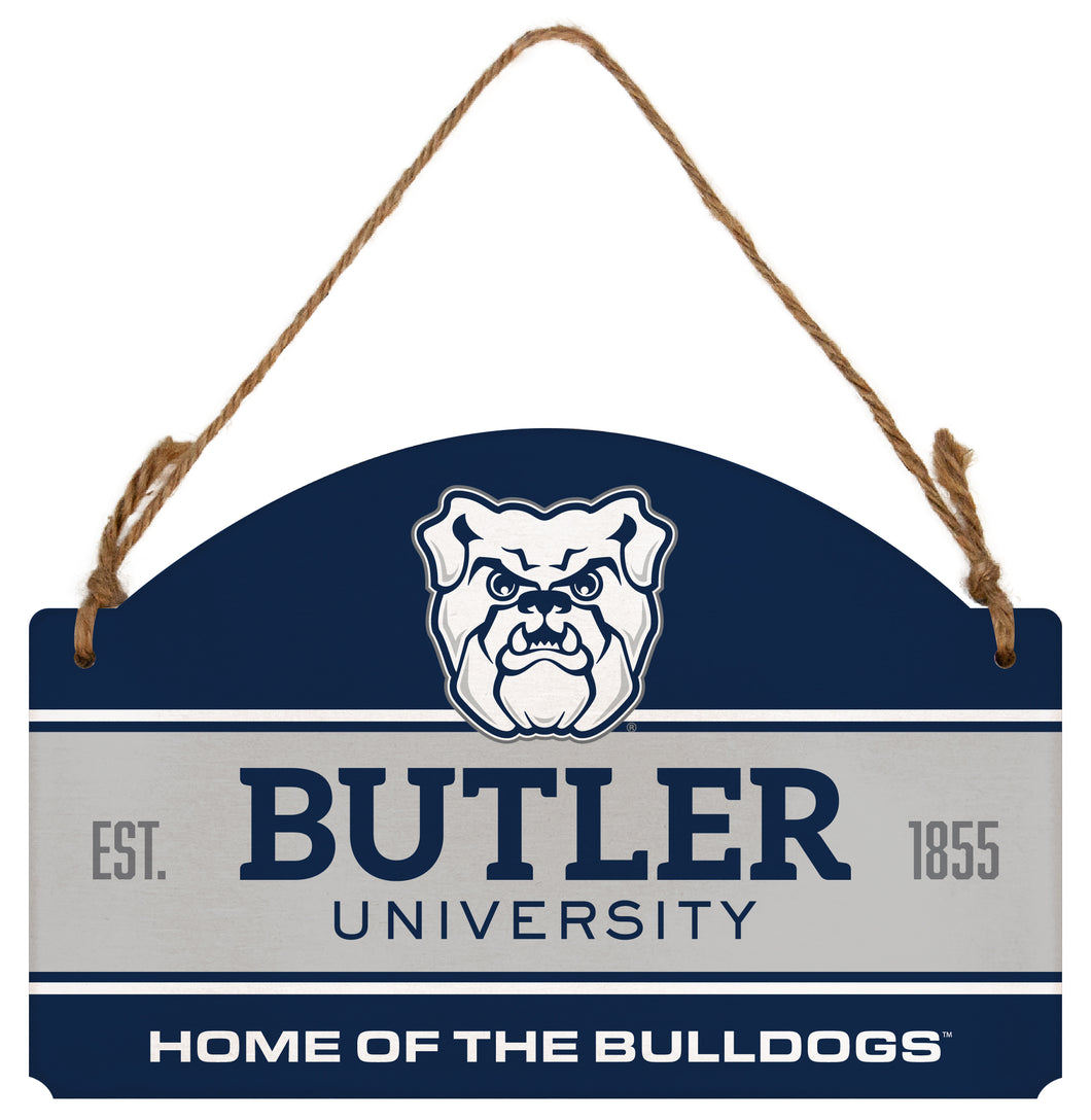 Butler Bulldogs Flat Wood Sign with Hanging String - Officially Licensed Collegiate Product 