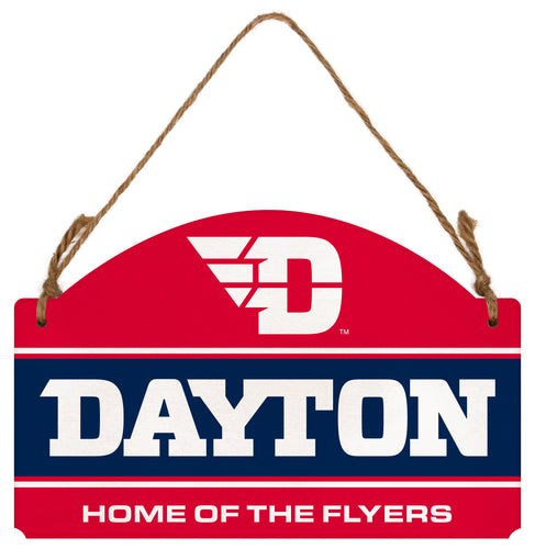Dayton Flyers Flat Wood Sign with Hanging String - Officially Licensed Collegiate Product 