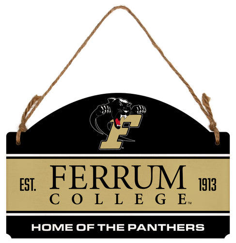 Ferrum College Flat Wood Sign with Hanging String - Officially Licensed Collegiate Product 