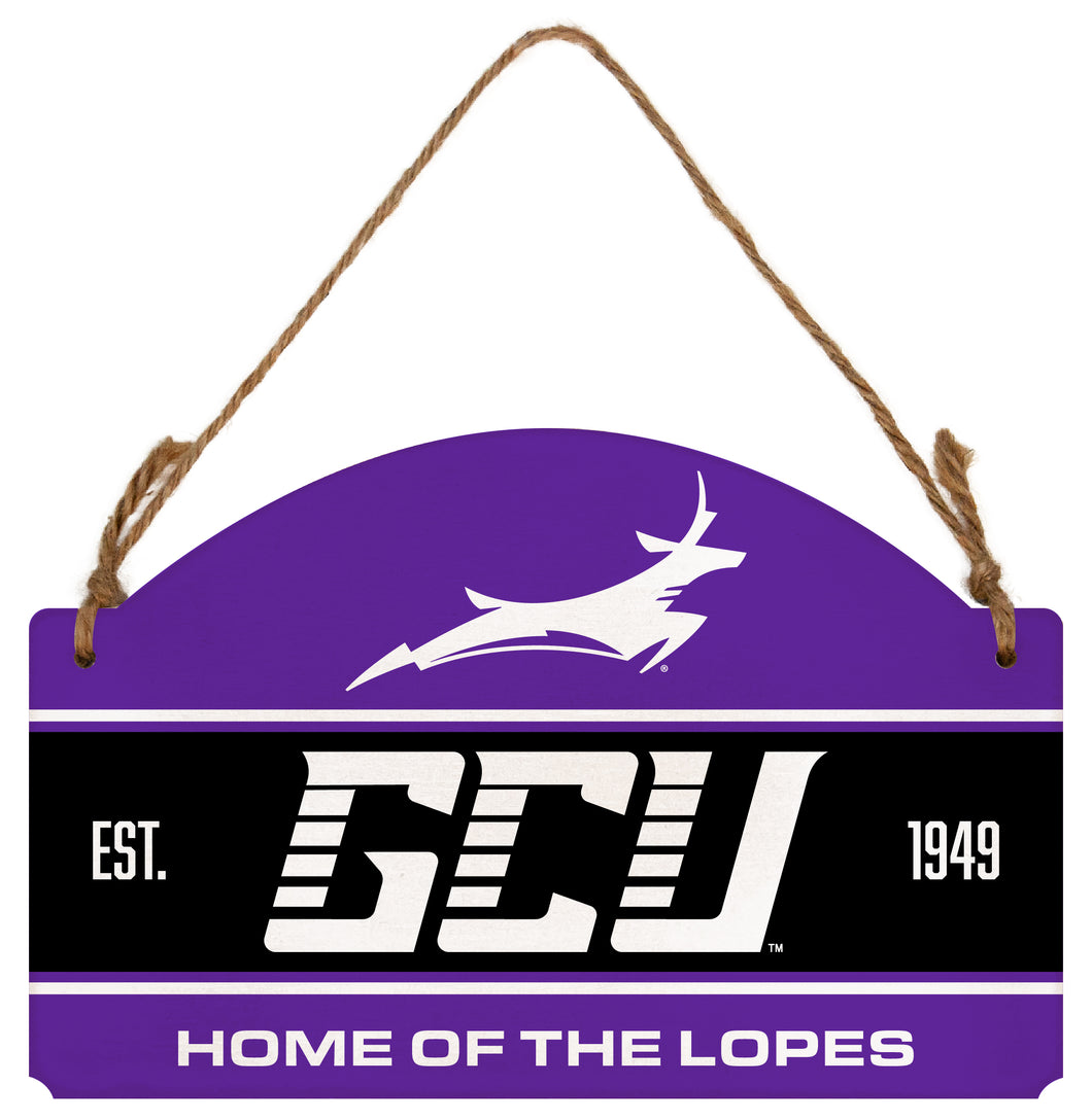 Grand Canyon University Lopes Flat Wood Sign with Hanging String - Officially Licensed Collegiate Product 