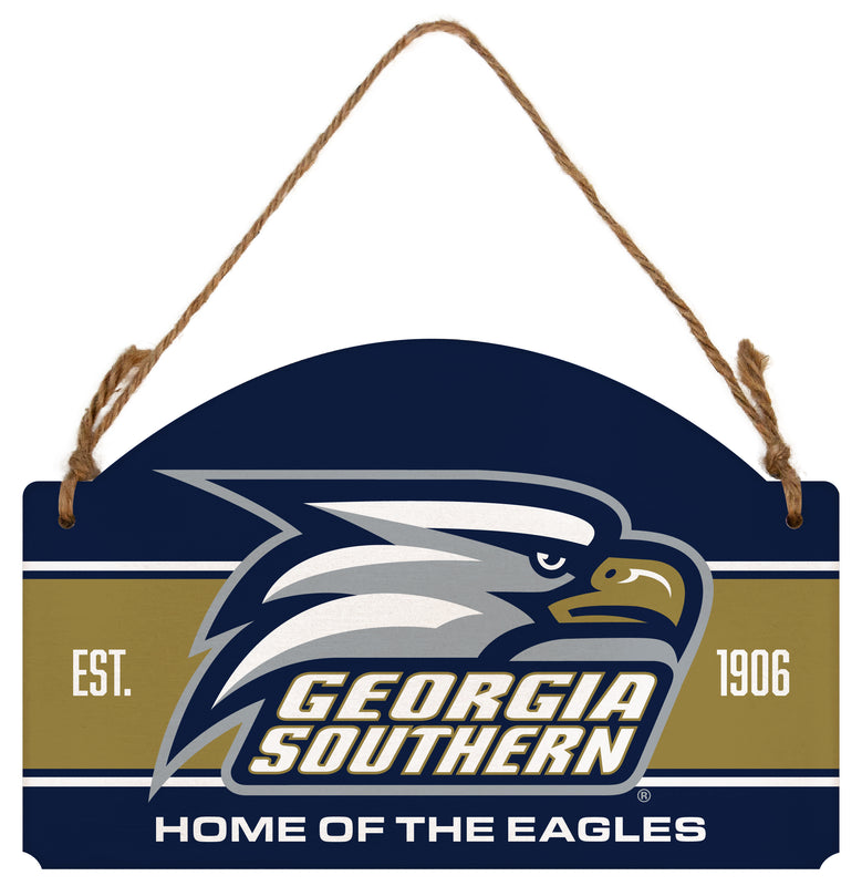 Georgia Southern Eagles Flat Wood Sign with Hanging String - Officially Licensed Collegiate Product 