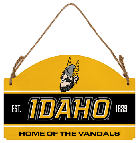 Idaho Vandals Flat Wood Sign with Hanging String - Officially Licensed Collegiate Product 