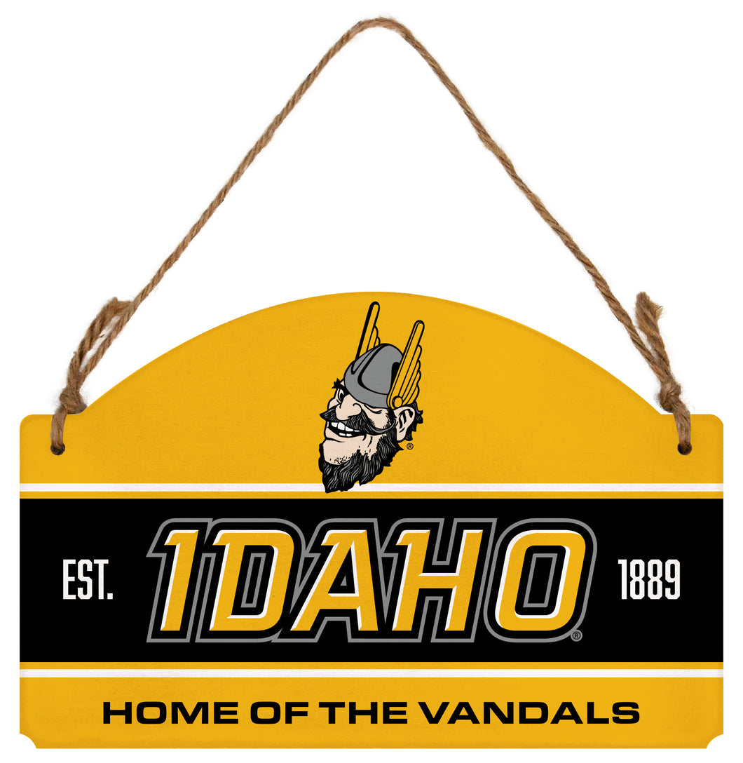 Idaho Vandals Flat Wood Sign with Hanging String - Officially Licensed Collegiate Product 
