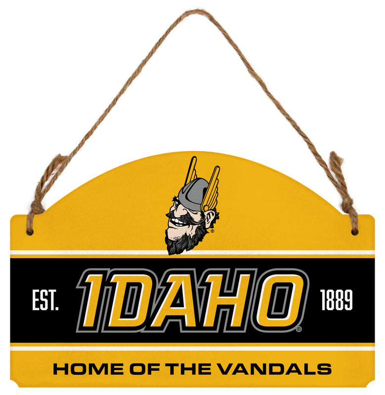 Idaho Vandals Flat Wood Sign with Hanging String - Officially Licensed Collegiate Product 