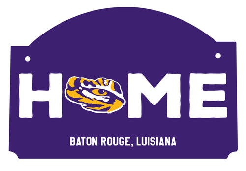 LSU Tigers Wood sign flat with string Officially Licensed Collegiate Product 