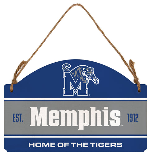 Memphis Tigers Flat Wood Sign with Hanging String - Officially Licensed Collegiate Product 