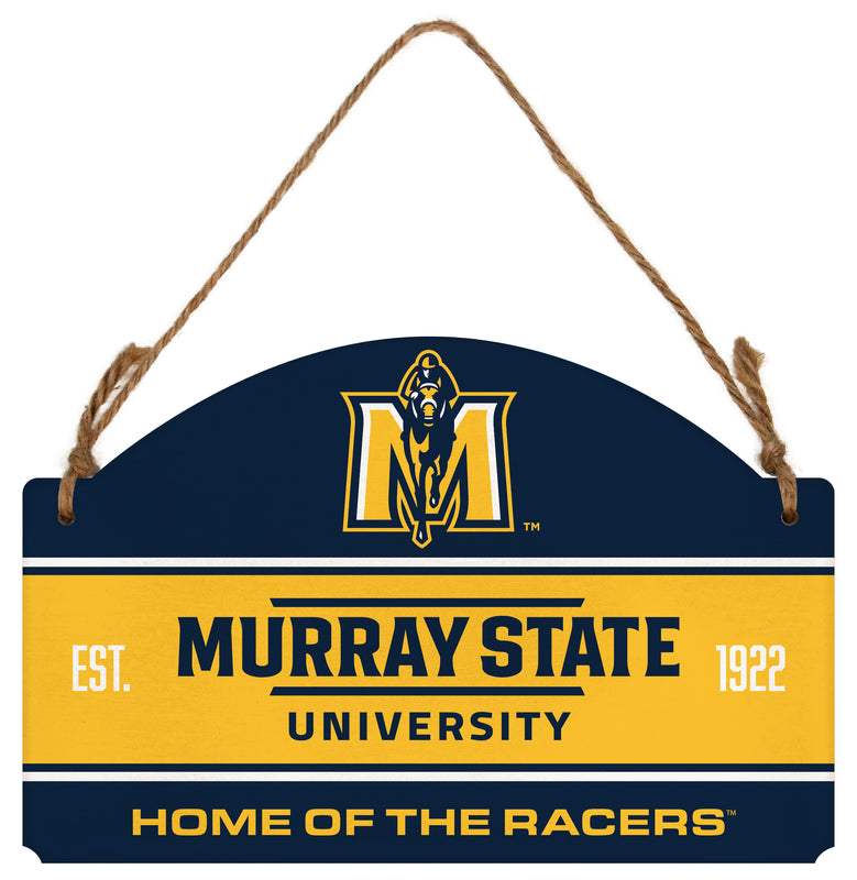 Murray State University Flat Wood Sign with Hanging String - Officially Licensed Collegiate Product 