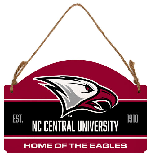 North Carolina Central Eagles Flat Wood Sign with Hanging String - Officially Licensed Collegiate Product 