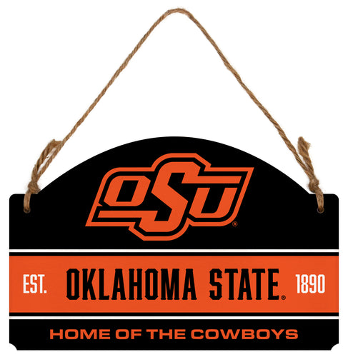 Oklahoma State Cowboys Flat Wood Sign with Hanging String - Officially Licensed Collegiate Product 