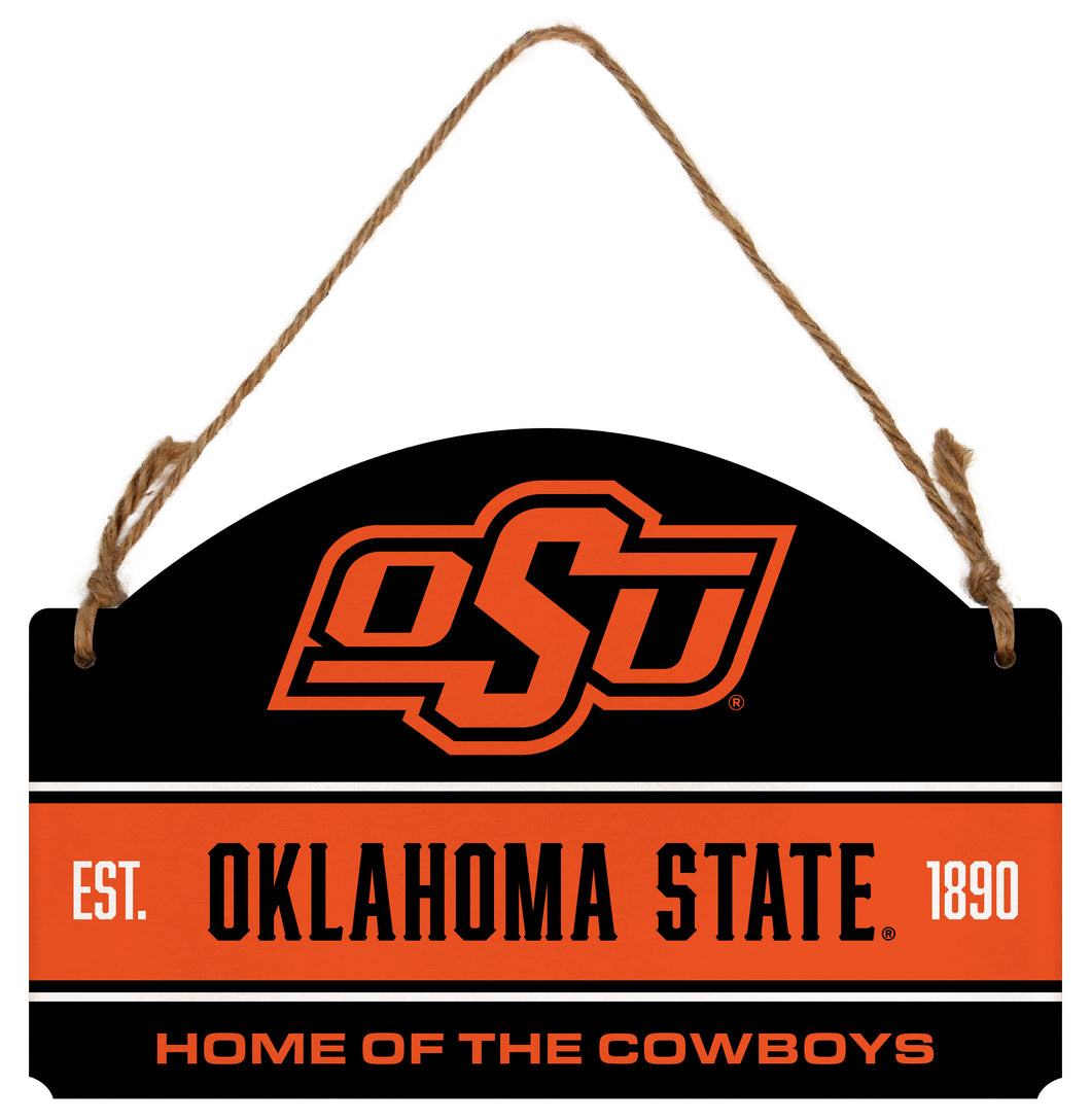 Oklahoma State Cowboys Flat Wood Sign with Hanging String - Officially Licensed Collegiate Product 