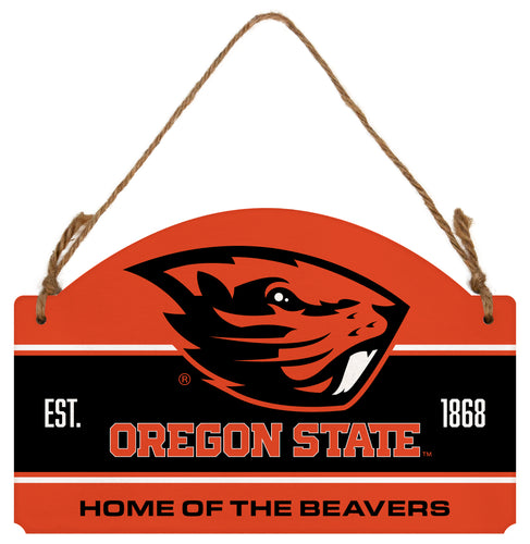 Oregon State Beavers Flat Wood Sign with Hanging String - Officially Licensed Collegiate Product 