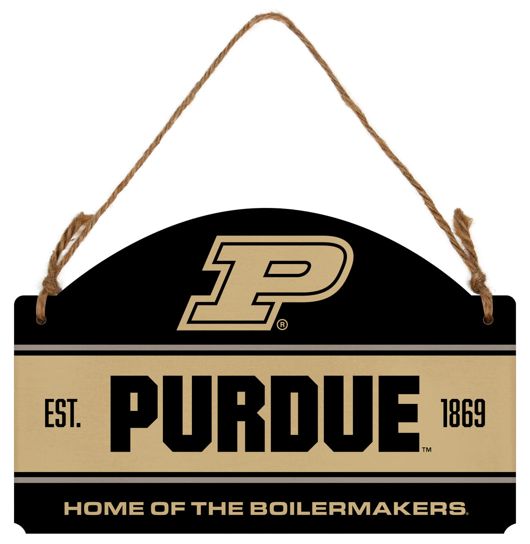Purdue Boilermakers Flat Wood Sign with Hanging String - Officially Licensed Collegiate Product 