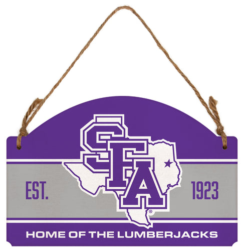 Stephen F. Austin State University Flat Wood Sign with Hanging String - Officially Licensed Collegiate Product 