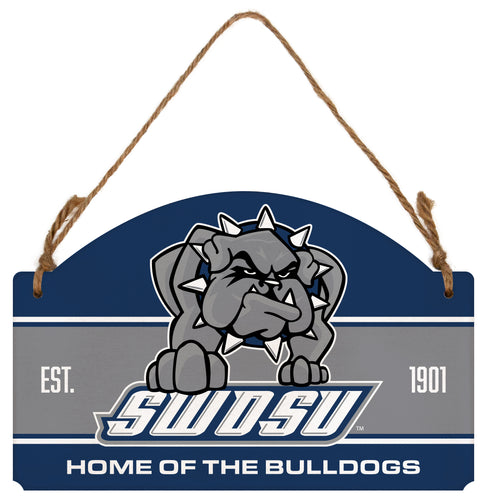 Southwestern Oklahoma State University Flat Wood Sign with Hanging String - Officially Licensed Collegiate Product 
