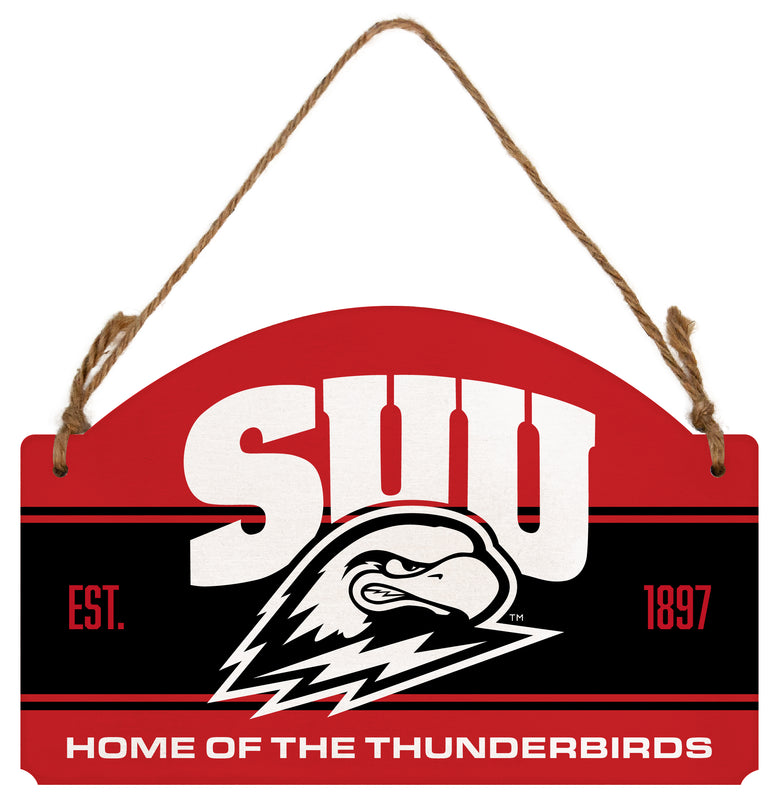 Southern Utah University Flat Wood Sign with Hanging String - Officially Licensed Collegiate Product 