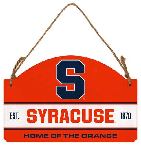 Syracuse Orange Flat Wood Sign with Hanging String - Officially Licensed Collegiate Product 