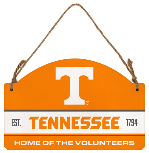 Tennessee Knoxville Volunteers Flat Wood Sign with Hanging String - Officially Licensed Collegiate Product 