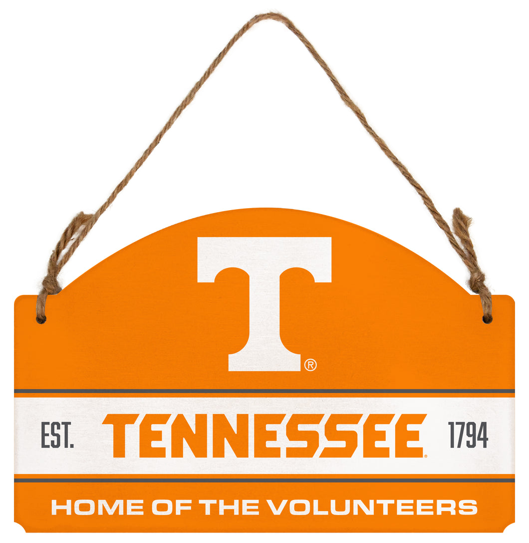 Tennessee Knoxville Volunteers Flat Wood Sign with Hanging String - Officially Licensed Collegiate Product 