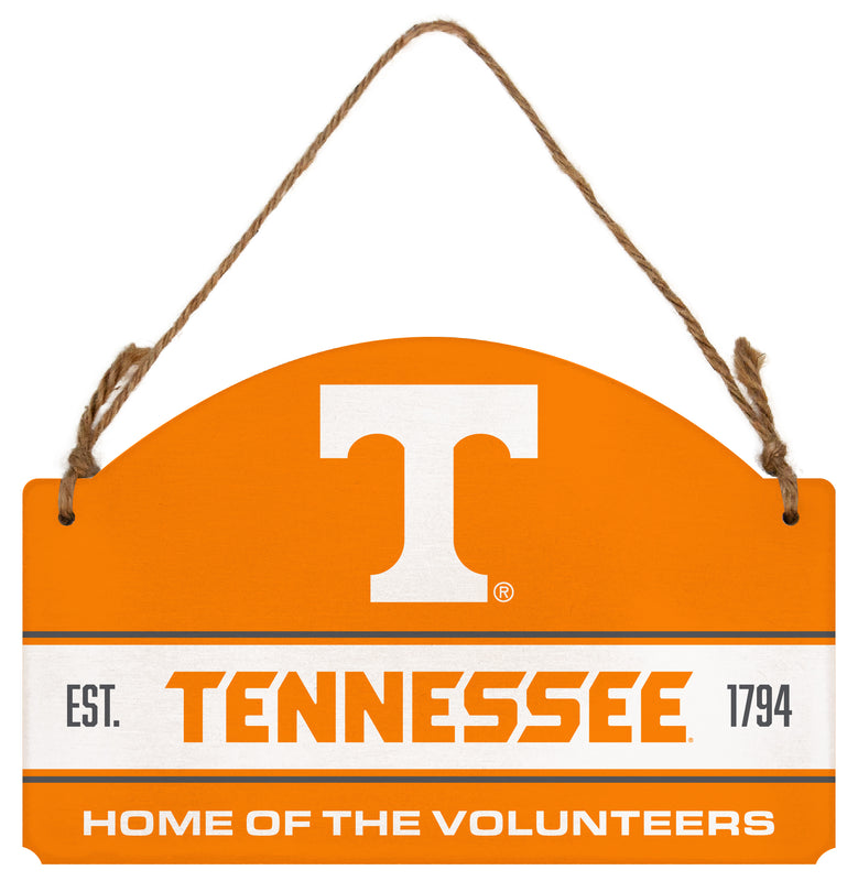Tennessee Knoxville Volunteers Flat Wood Sign with Hanging String - Officially Licensed Collegiate Product 