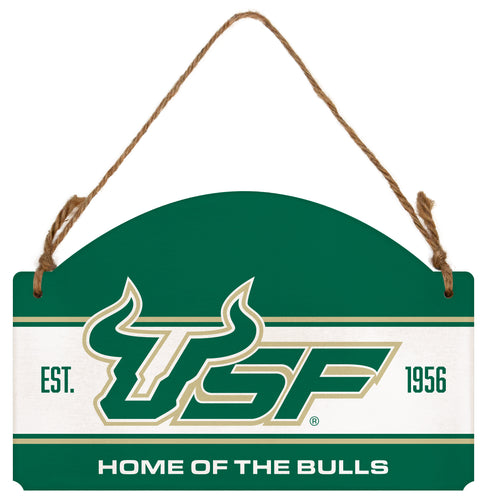 South Florida Bulls Flat Wood Sign with Hanging String - Officially Licensed Collegiate Product 