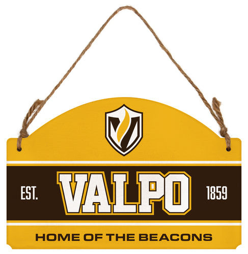 Valparaiso University Flat Wood Sign with Hanging String - Officially Licensed Collegiate Product 