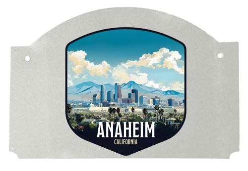 Anaheim California Design A Souvenir Wood sign flat with string 