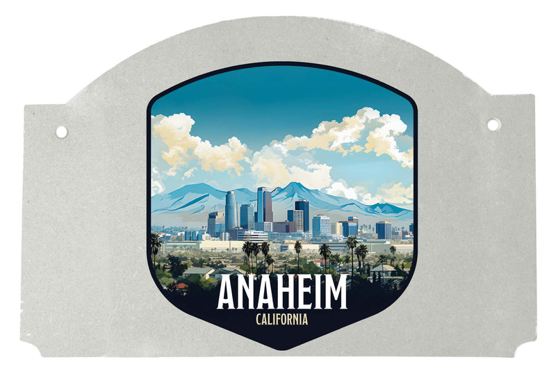 Anaheim California Design A Souvenir Wood sign flat with string 