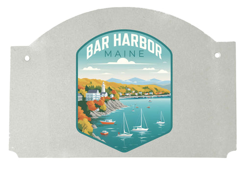 Bar Harbor Maine Design A Souvenir Wood sign flat with string